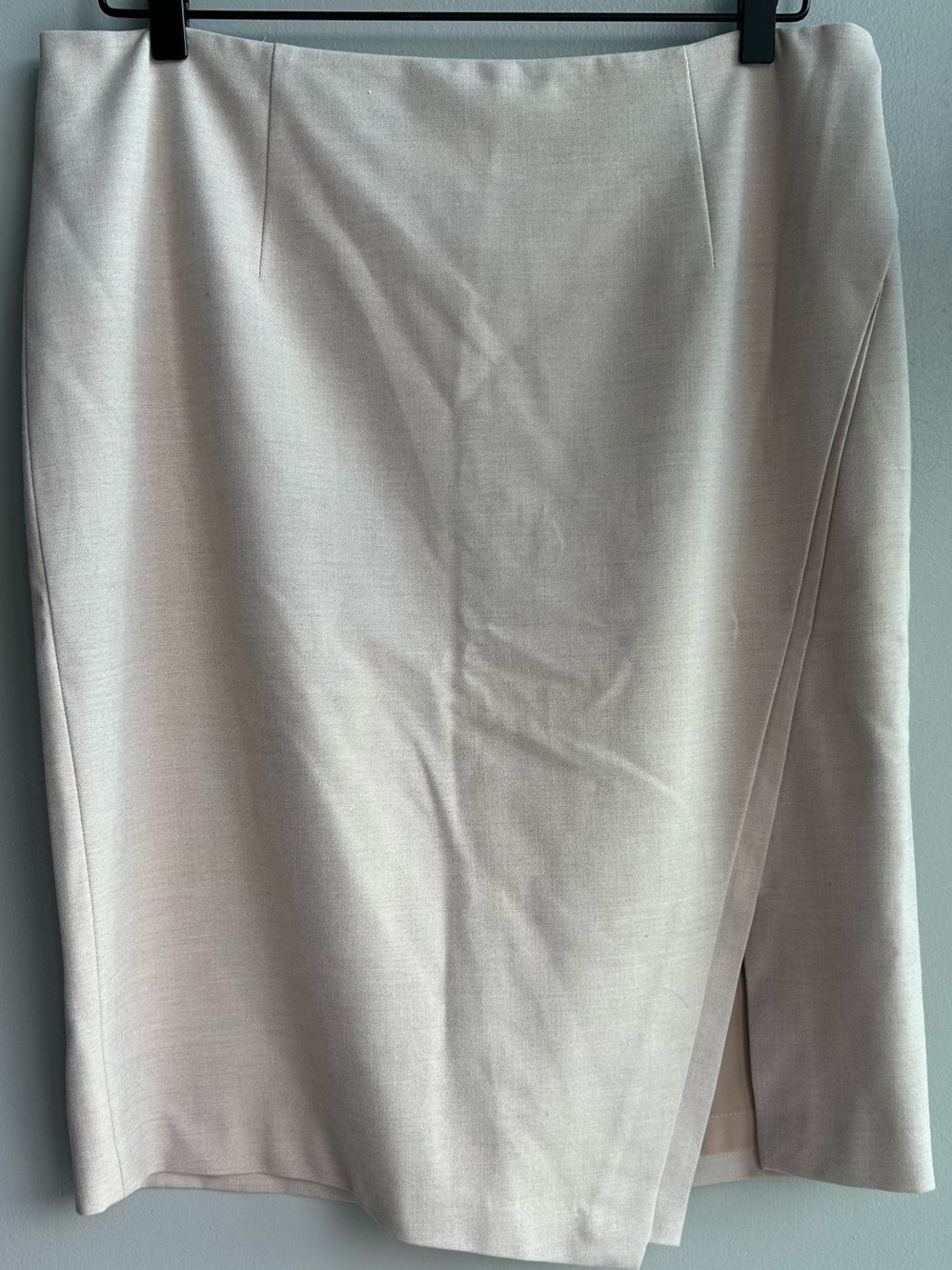 WHBM beige (lined) business skirt size 12
